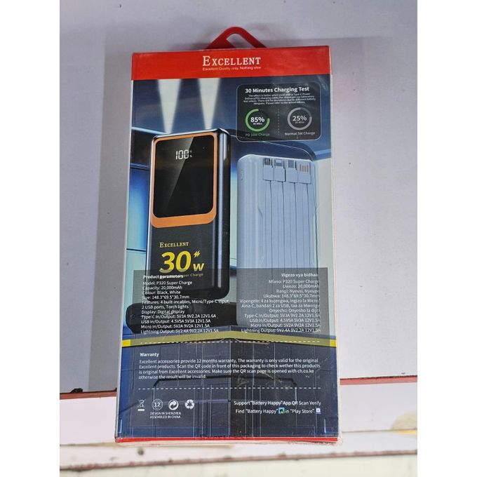 EXCELLENT P320 Super Charge 20,000mAh Power Bank - Image 3