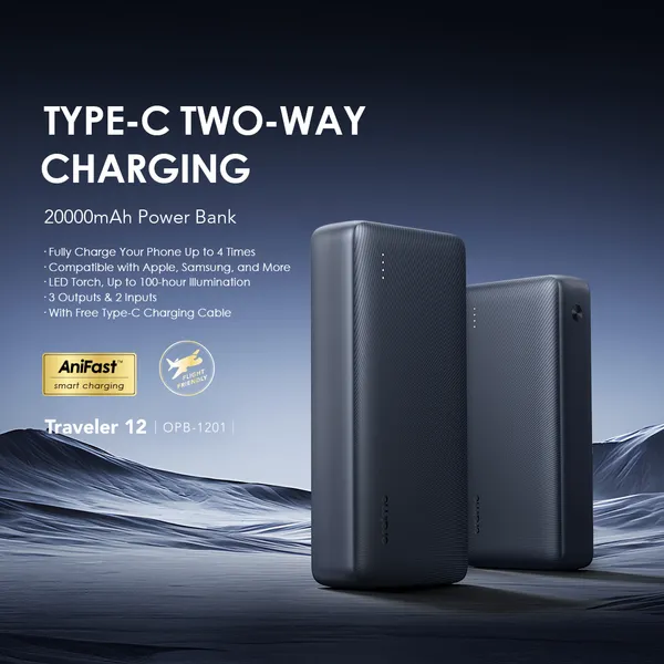 oraimo Traveler 12 20,000mAh 12W Power Bank - Image 2