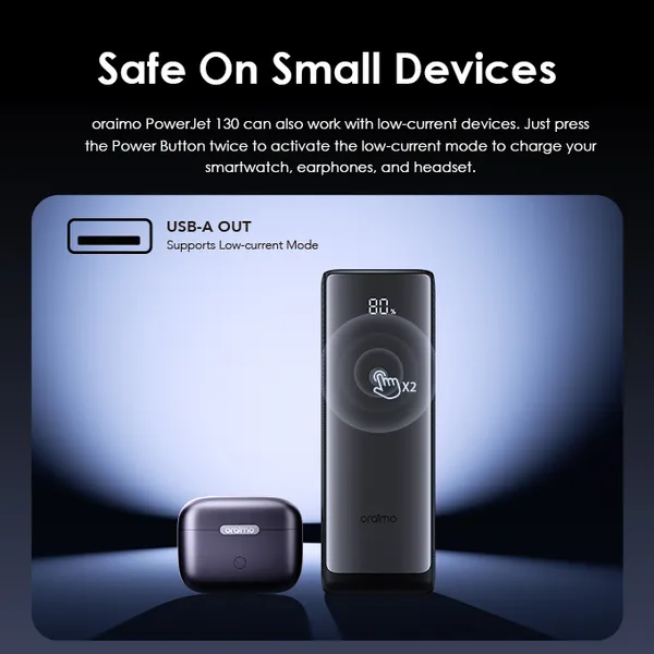 oraimo PowerJet 130 27,600mAh 130W Fast Charging Power Bank - Image 12
