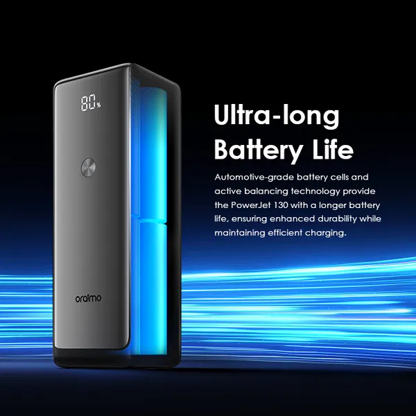 oraimo PowerJet 130 27,600mAh 130W Fast Charging Power Bank - Image 13