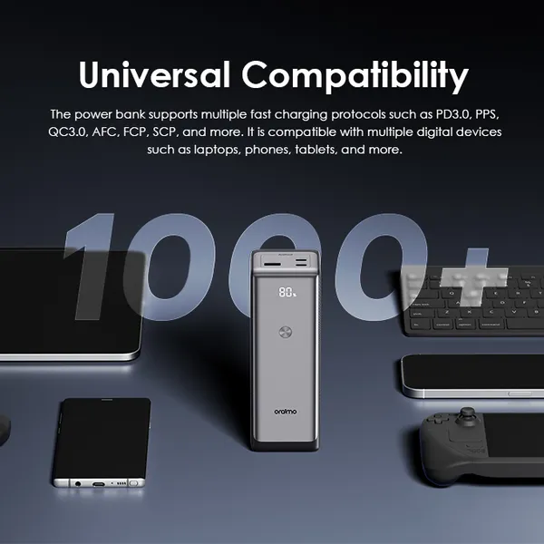oraimo PowerJet 130 27,600mAh 130W Fast Charging Power Bank - Image 8