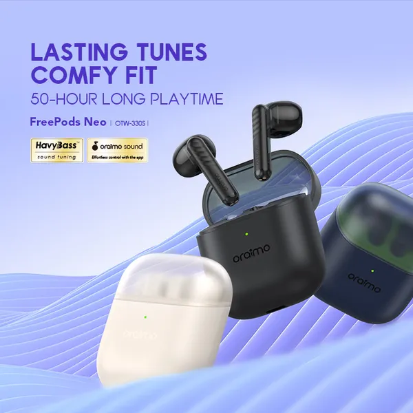 oraimo FreePods Neo Half In Ear True Wireless Earbuds - Image 4