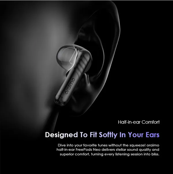 oraimo FreePods Neo Half In Ear True Wireless Earbuds - Image 6