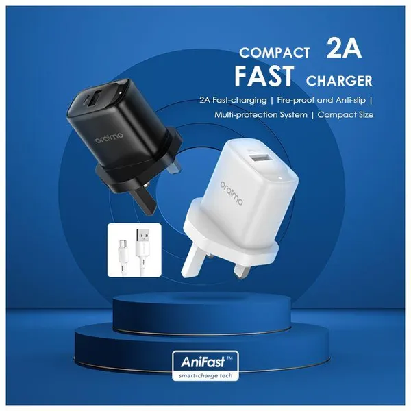 oraimo Firefly 3 10W Wall Charger Kit - Image 2