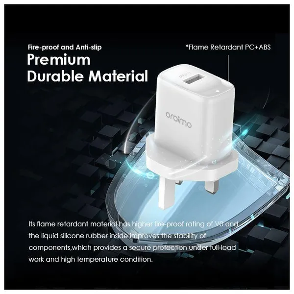 oraimo Firefly 3 10W Wall Charger Kit - Image 4