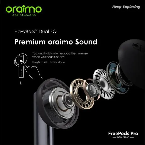 oraimo FreePods Pro ANC True Wireless Earbuds - Image 12