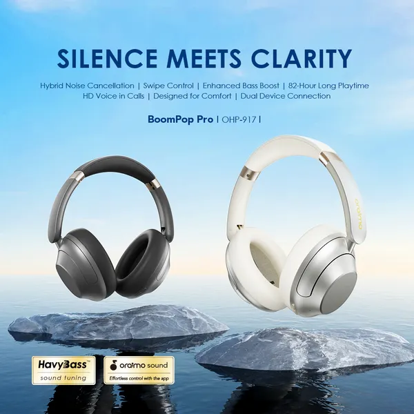oraimo BoomPop Pro ANC Over-Ear Headphones - Image 2