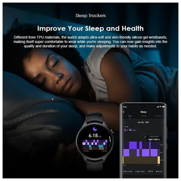 oraimo Watch ER 1.43'' AMOLED IP68 Smart Watch - Image 2