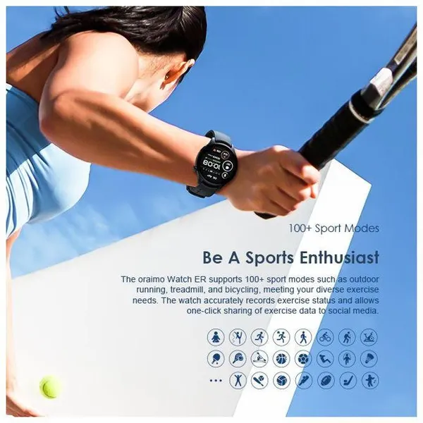 oraimo Watch ER 1.43'' AMOLED IP68 Smart Watch - Image 10