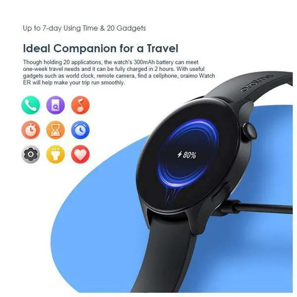 oraimo Watch ER 1.43'' AMOLED IP68 Smart Watch - Image 3