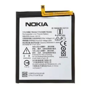 Genuine Nokia HE316 Battery – 3000mAh (For Nokia 6 Dual Sim / X6 / N6)